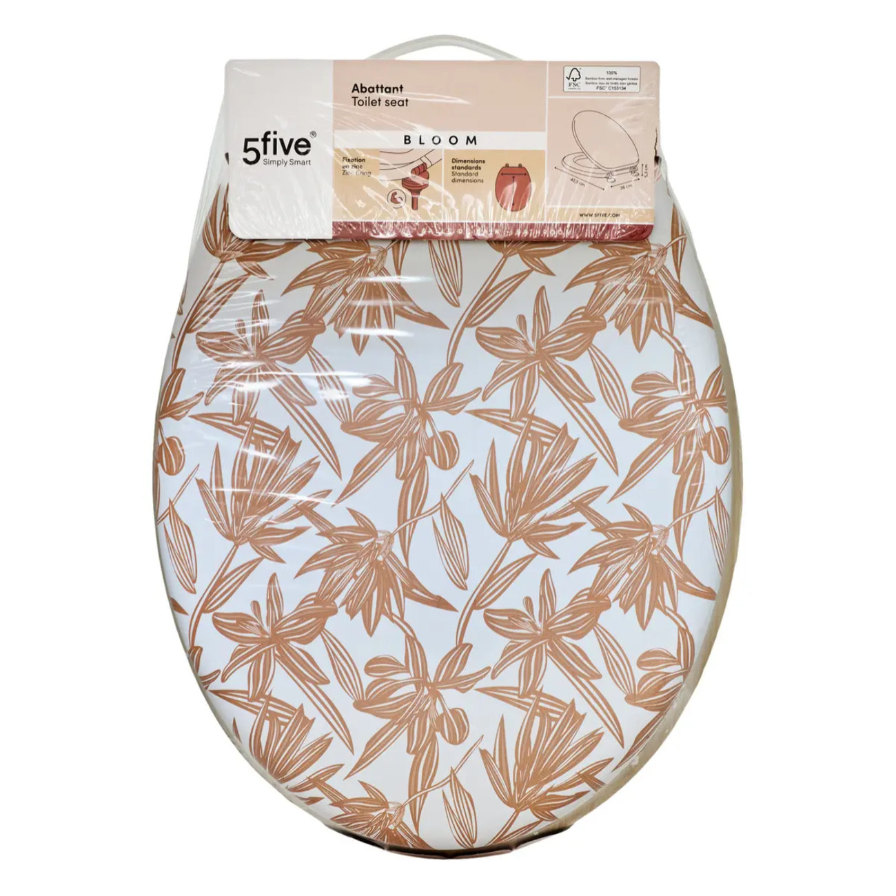 Abattant WC Bloom 36x42,5cm rose