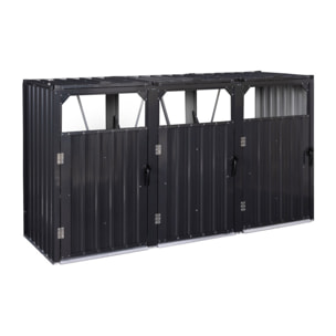 Cache poubelle - Gris anthracite