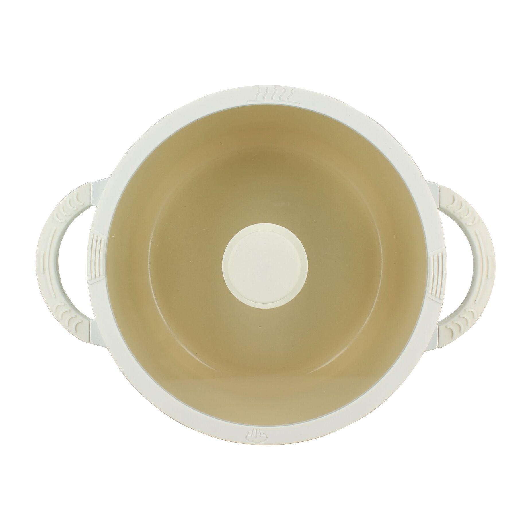 Faitout 24cm en aluminium recyclé crème - tous feux PURE