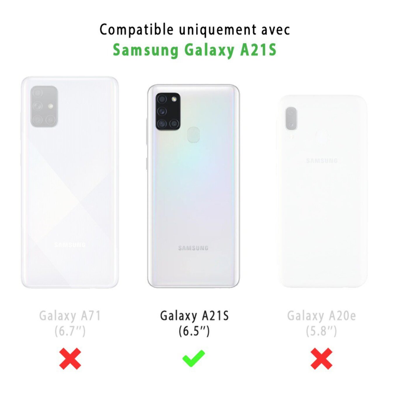 Coque Samsung Galaxy A21S 360° intégrale protection avant arrière silicone transparente