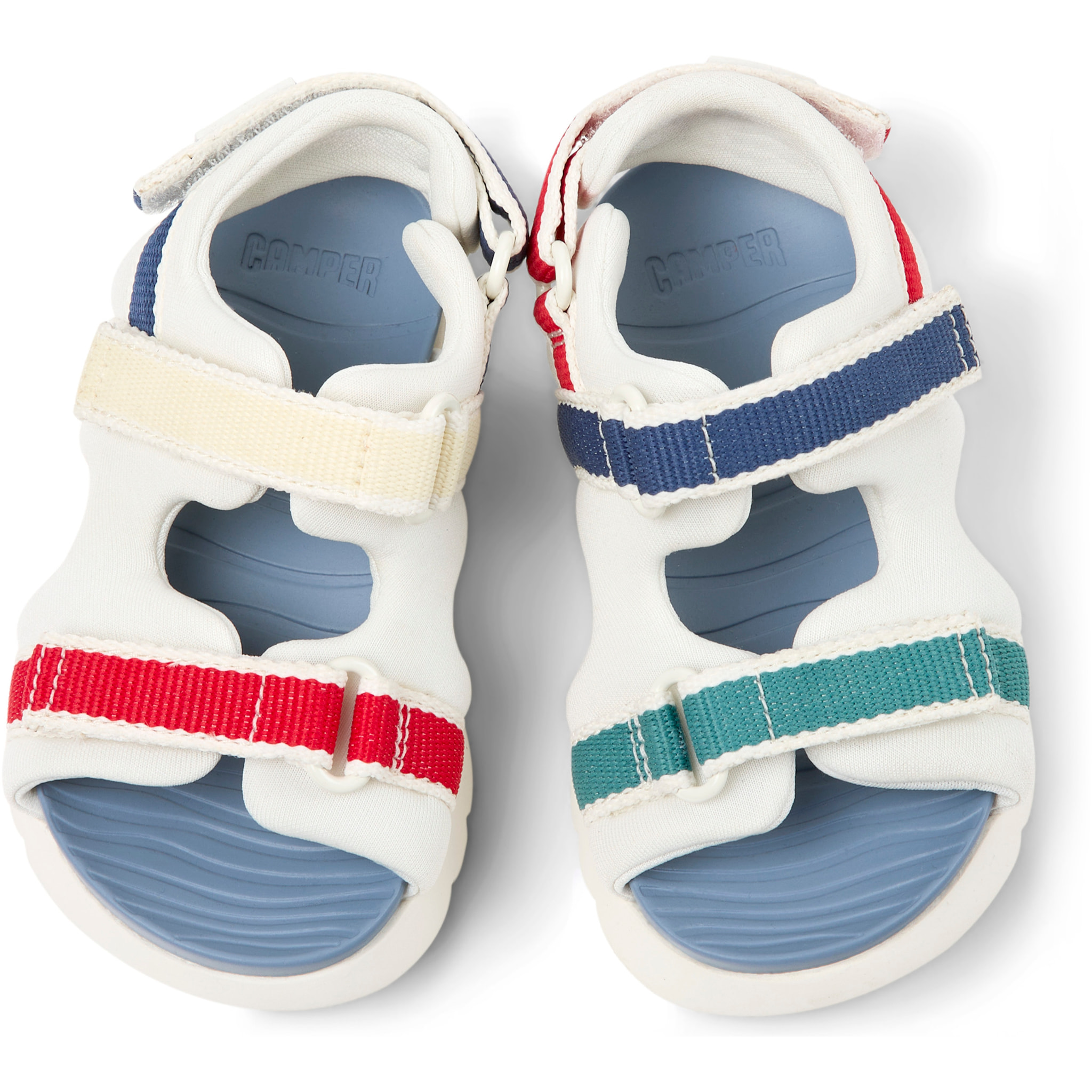 Sandalias - CAMPER Oruga Twins - Blanco - Textil técnico