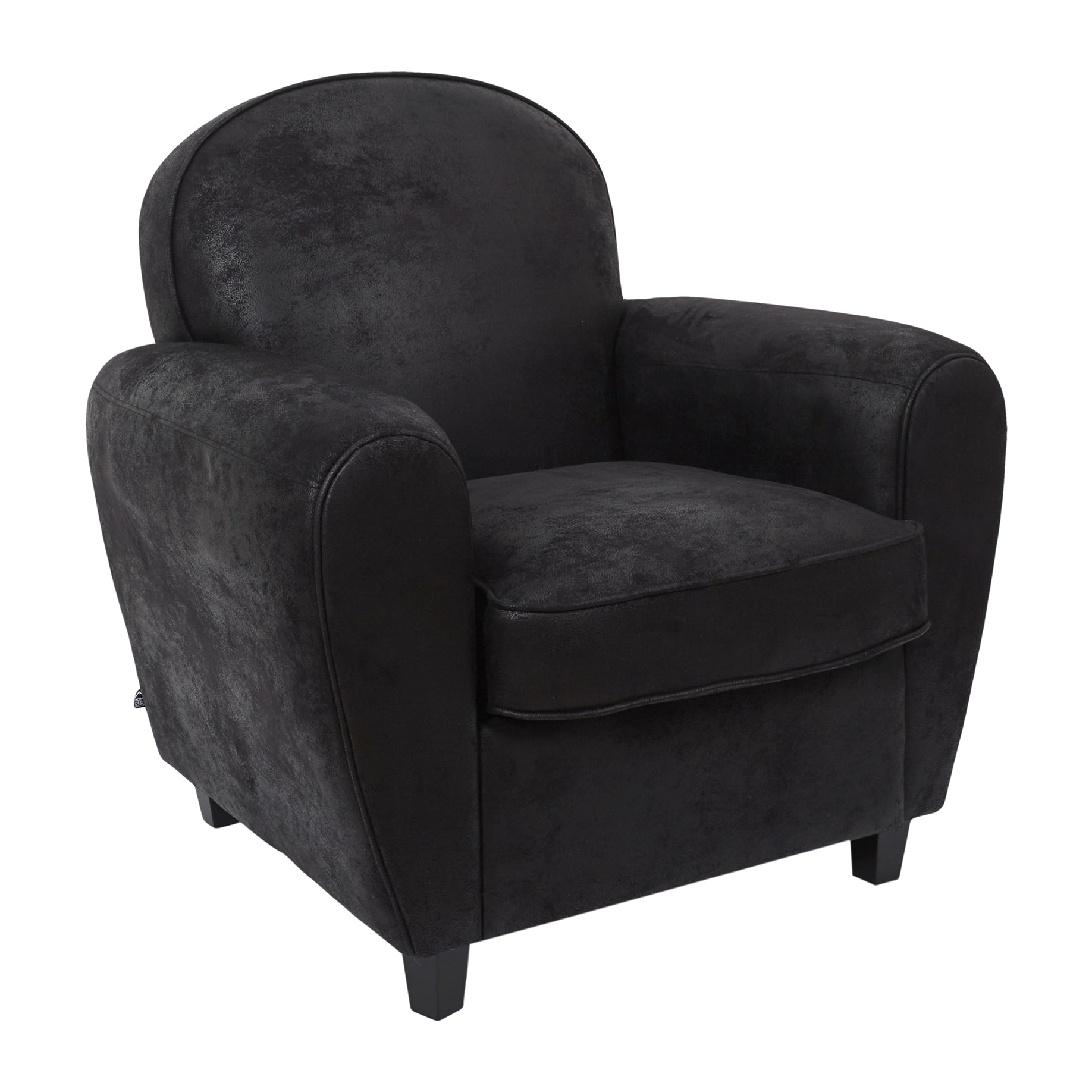 Fauteuil Club Noir Indus
