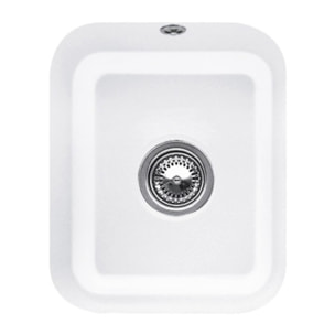 Evier 1 bac Cisterna 45 Blanc CeramicPlus avec vidage automatique
