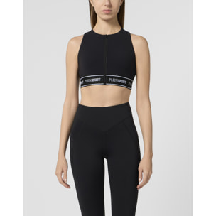 PLEIN SPORT Fleece Bra Top