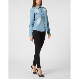 PHILIPP PLEIN Camisa vaquera