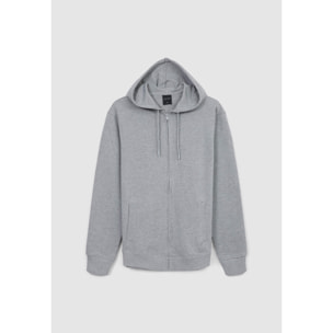 Felpa con zip e cappuccio
