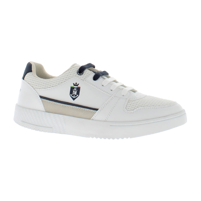 Armata di Mare Scarpe Uomo Sneakers Casual Stringate con Soletta Rimovibile in Memory Foam AMU S24D548 Off White