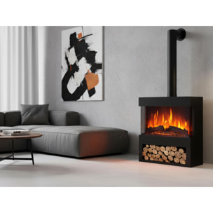 Estufa eléctrica para interior con tubo decorativo CHE-740 PURLINE