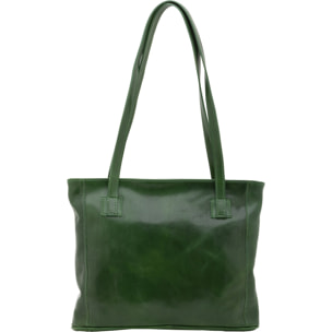 Borsa a spalla da donna - Modello Cressa - Vera pelle - 30.0 x 37.0 x 8.0 cm