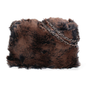 Borsa a spalla da donna - Modello Umbria Lux - Vera pelle - 28.0 x 15.5 x 9.0 cm