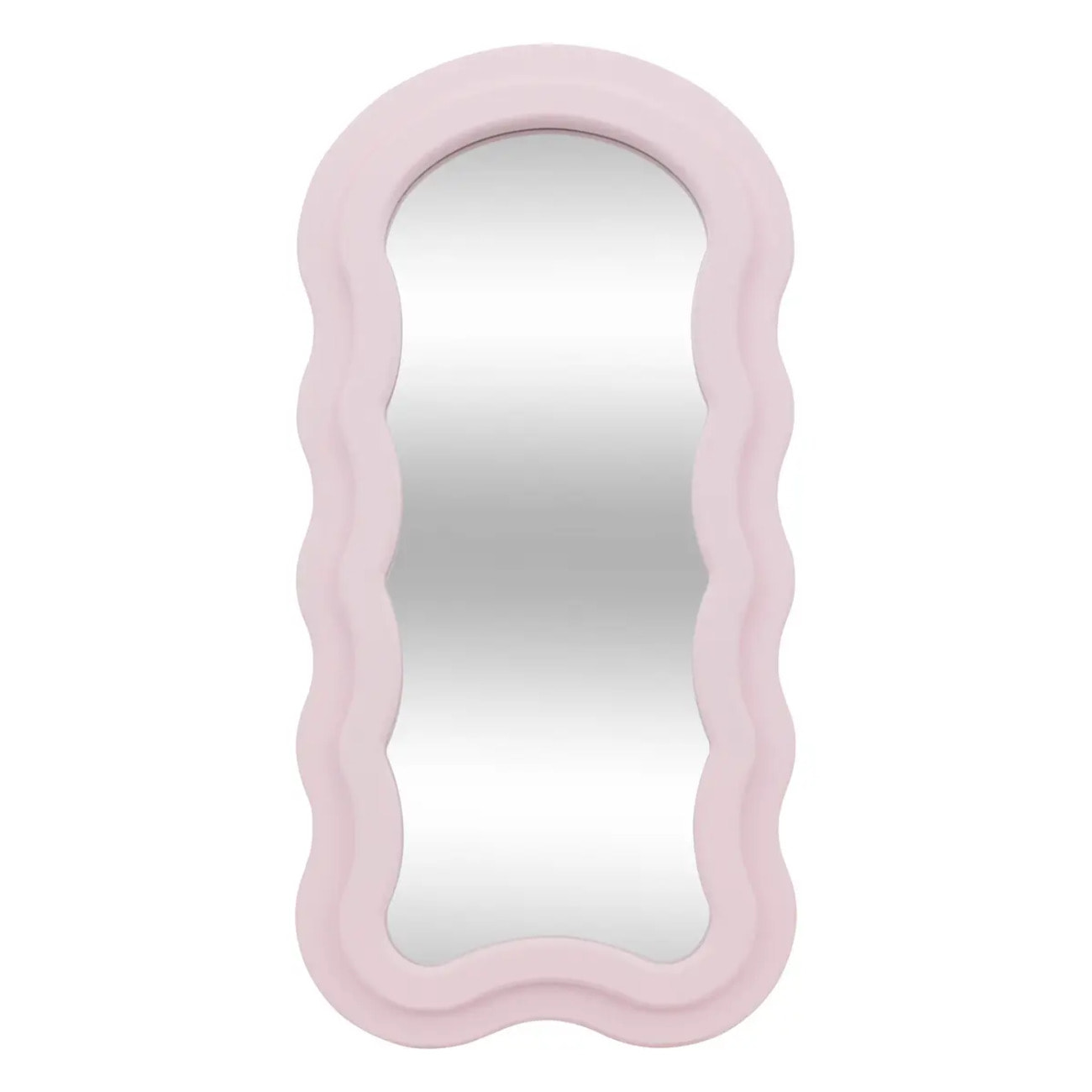 Miroir vague "Ayna" rose 60x30cm