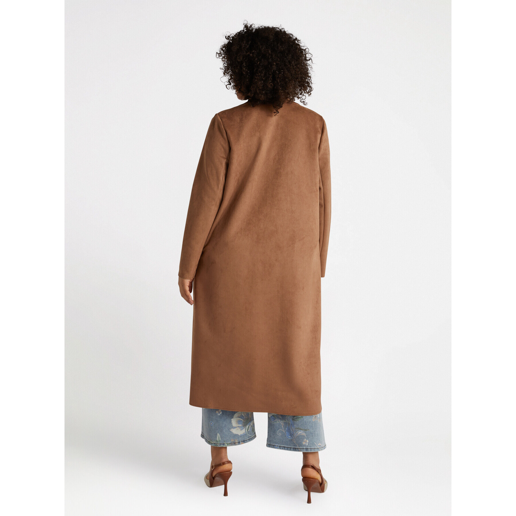 Fiorella Rubino - Gabardina larga abierta por delante - Marrón