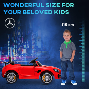 Coche Eléctrico para Niños con Licencia Mercedes GTR +3 Años Batería 12V Rojo