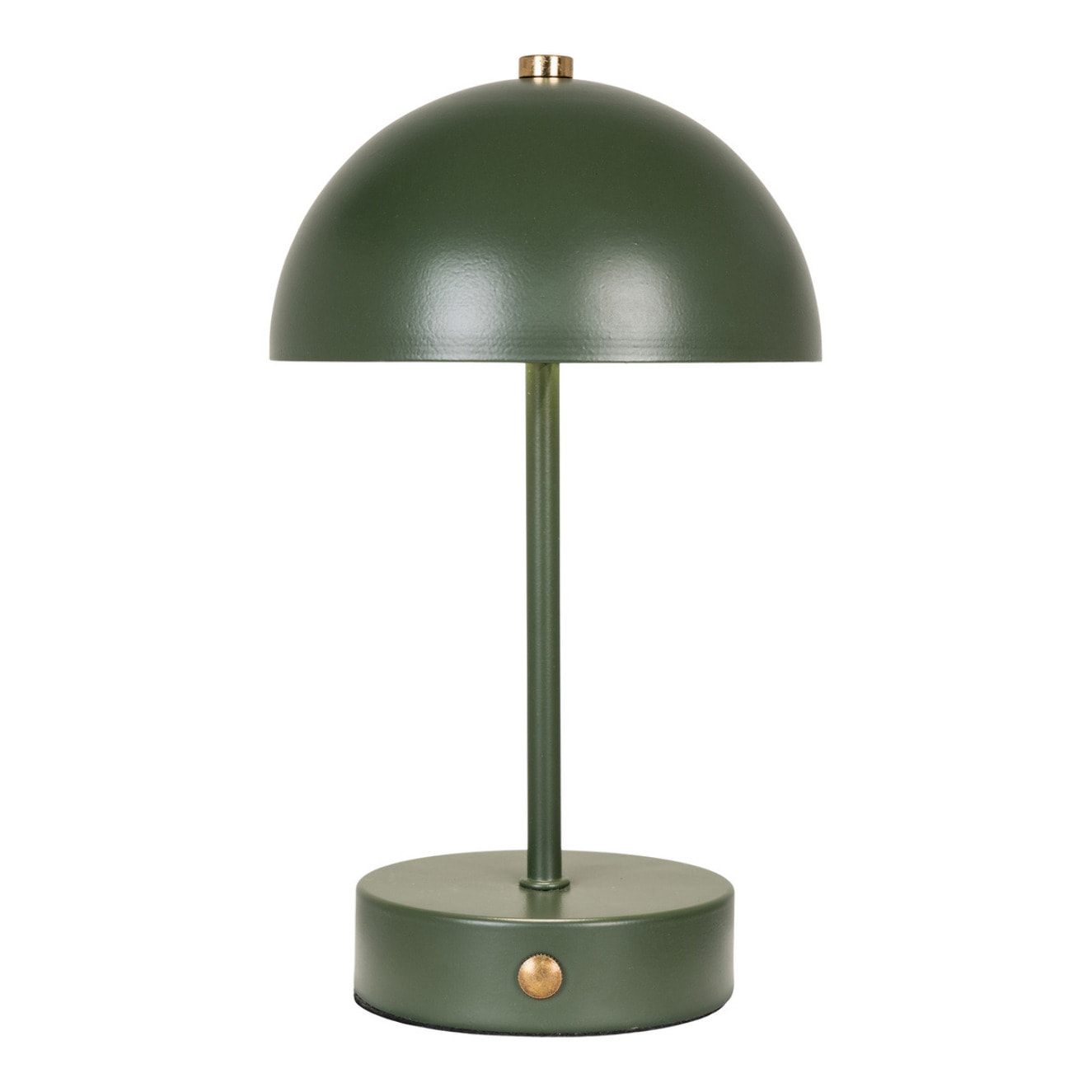 Lampada da Tavolo LED Ricaricabile Holt — Verde e Ottone in Metallo