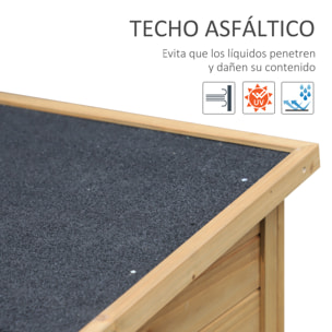 Cobertizo de Almacenamiento Exterior para Jardín Fabricado en Madera