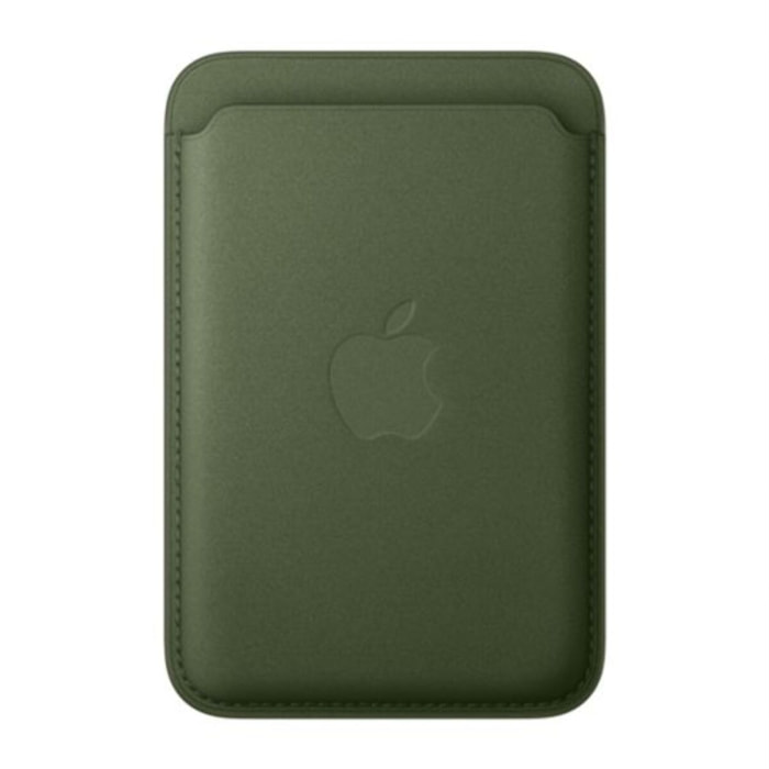 Porte-cartes APPLE MagSafe tissage fin Vert Mousse
