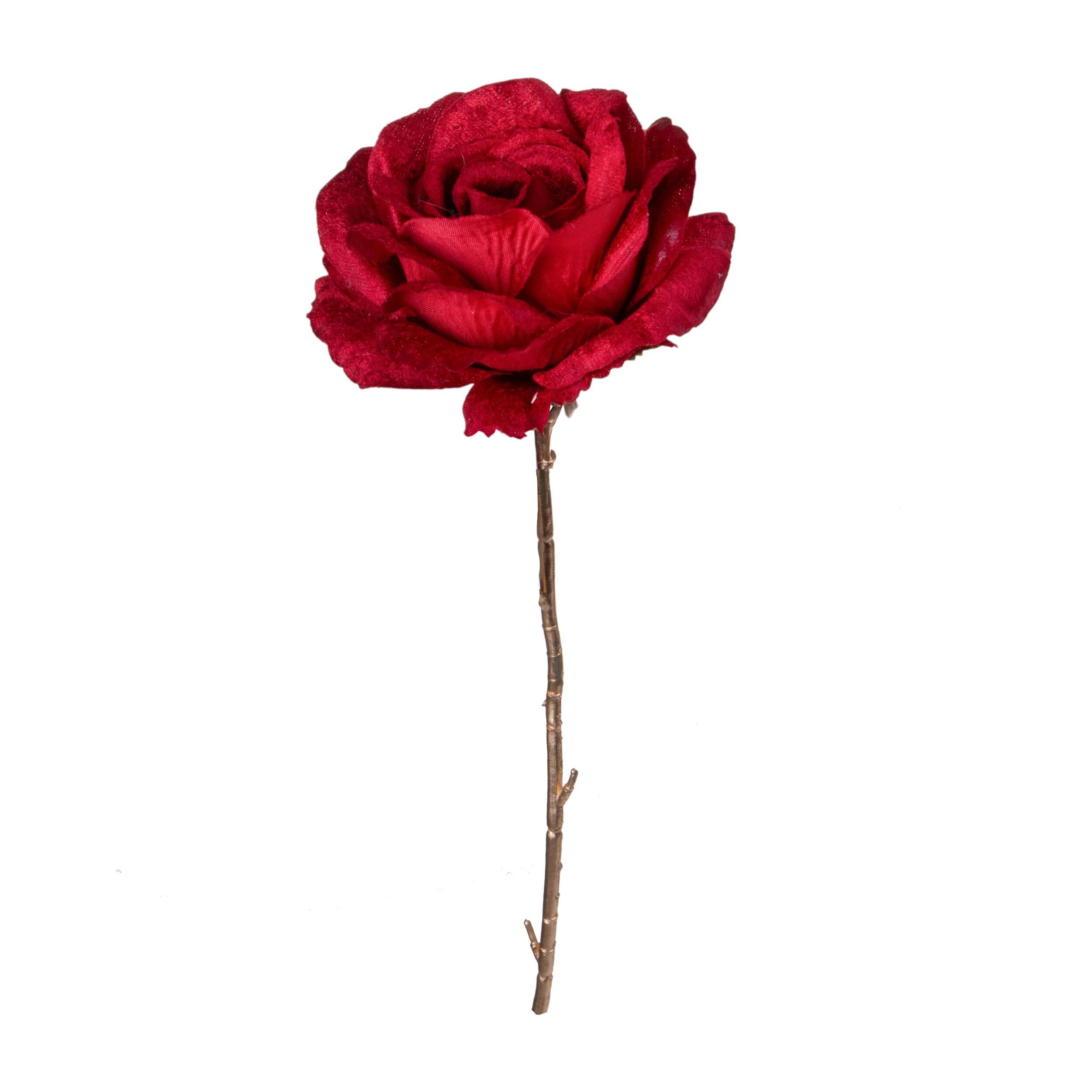 Rosa singola - Pezzi 12 - 14xH65x16cm - Bianchi Dino SpA