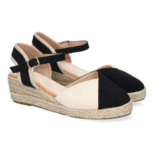Sandalia de Cuña de Yute para Mujer, Comodas y Elegantes, Diseño Moderno con Tira Decorativa