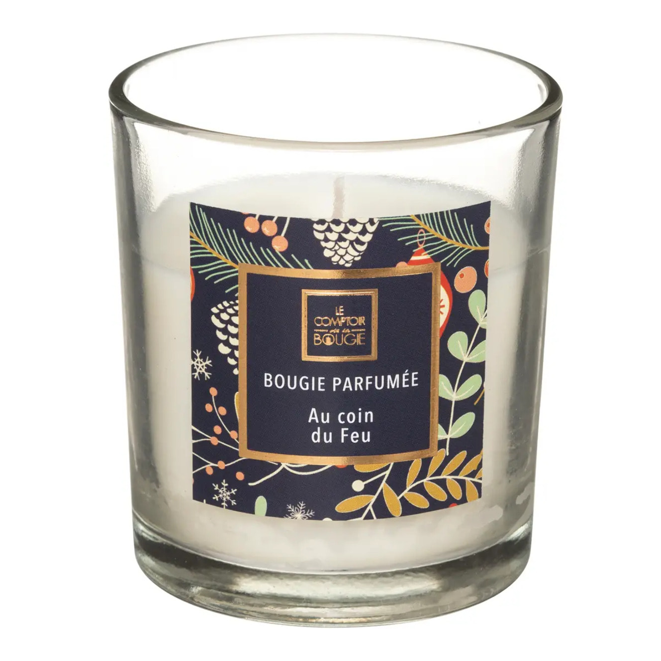 Bougie parfumée "Neda" - au coin du feu - 110g