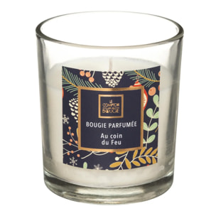 Bougie parfumée "Neda" - au coin du feu - 110g
