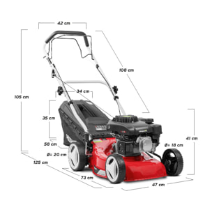 Cortacésped gasolina motor de 4 tiempos 139cc y 5cv - Greencut GLM690X