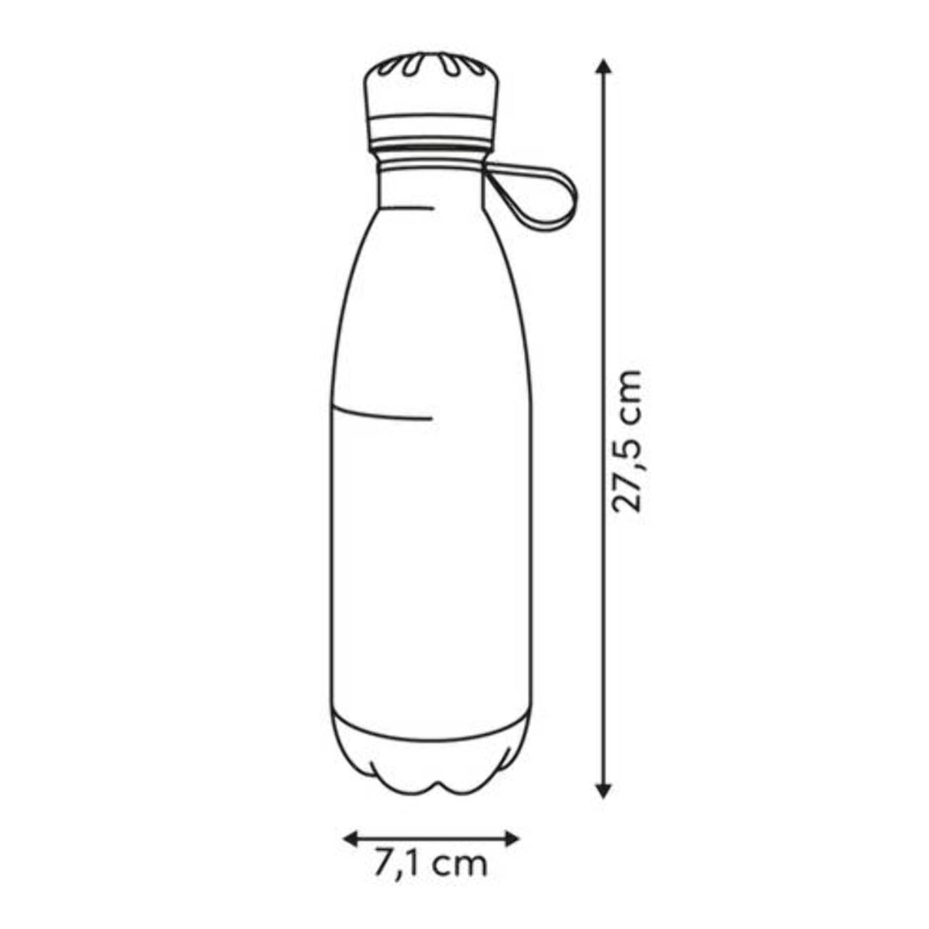 Bouteille isotherme ronde 0,5 L