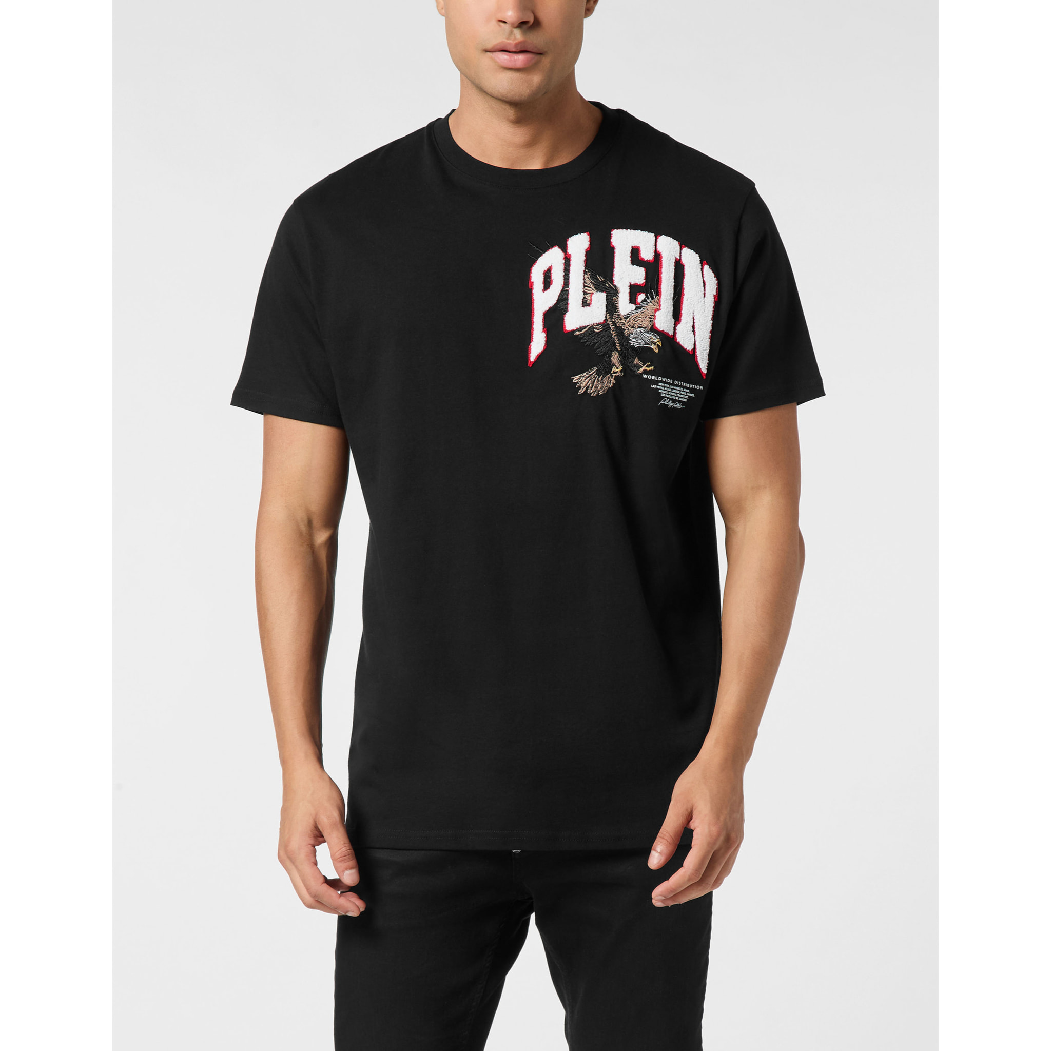 PHILIPP PLEIN T-Shirt Round Neck Ss EAGLE