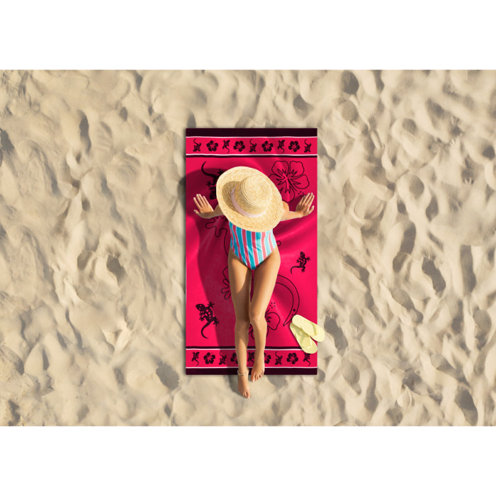 Telo Mare Grande 100x180 Spugna Maui Big Geko D11