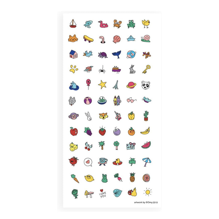 Happy Nails - Set de 72 Stickers pour Ongles