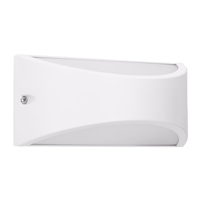 Kapa aplique empotrable de pared exterior con luz led blanco neutro 4000K en color blanco