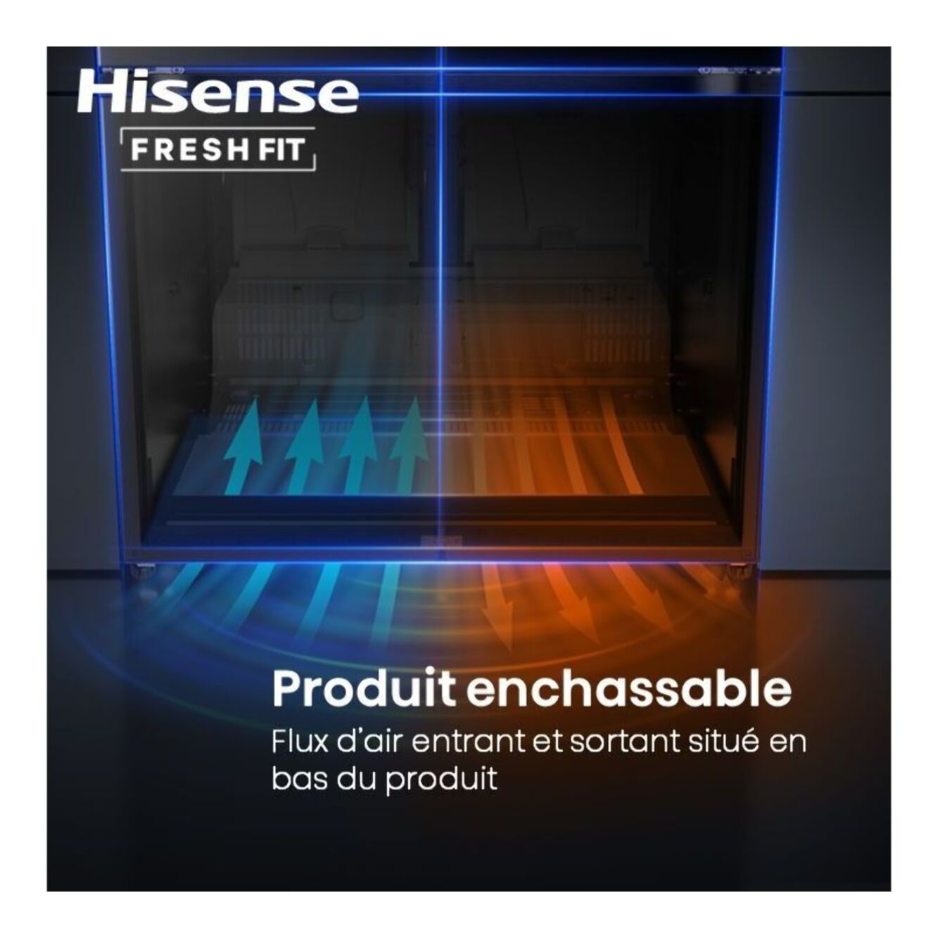 Réfrigérateur multi portes HISENSE RQ768N4GBE freshfit