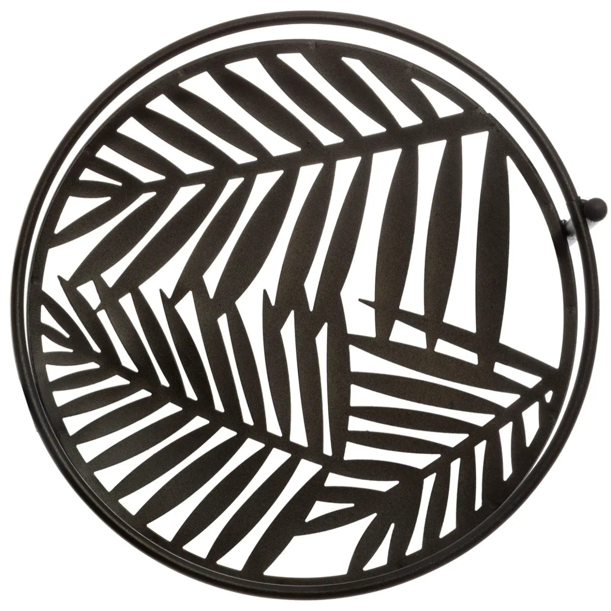 Set de 3 portes plantes noir L49cm