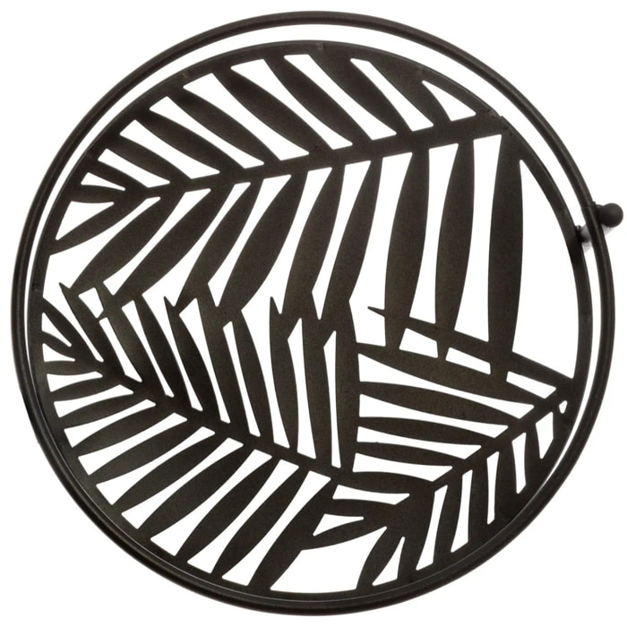 Set de 3 portes plantes noir L49cm