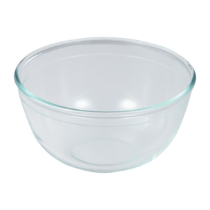Bol de mezclas de vidrio borosilicato, recipiente resistente para cocina y repostería