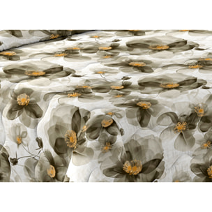 Trapunta Invernale 300gr Made in Italy Piumone Clado Linea Scaldanotti Disegno Ilenia Grigio