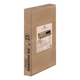 Table basse 2 portes "Colva" beige 120x60cm