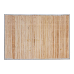 Tapis de cuisine en bambou à fines lamelles - Naturel