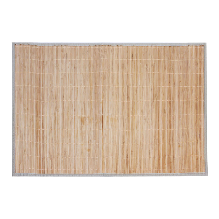 Tapis de cuisine en bambou à fines lamelles - Naturel