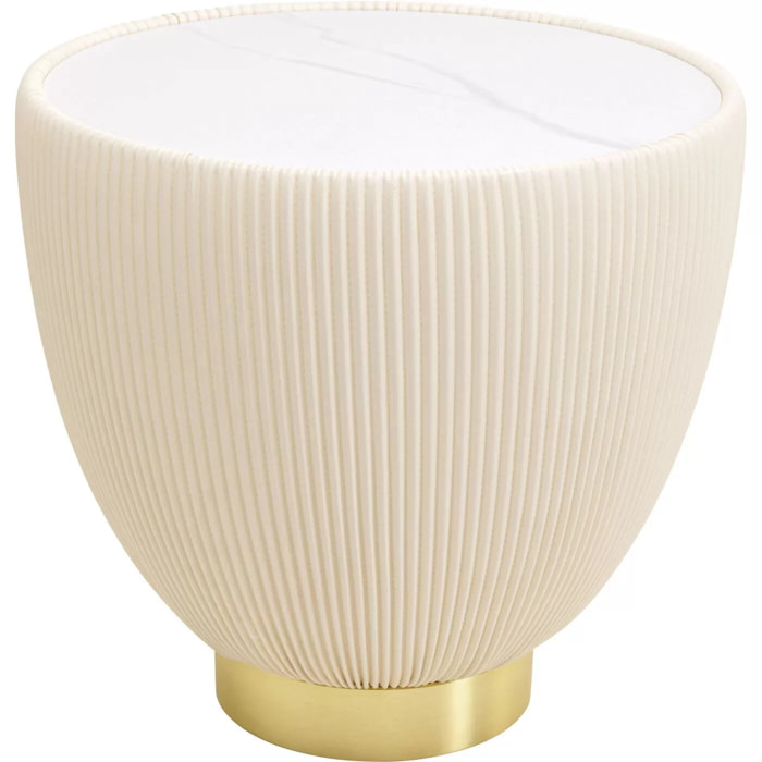 Table d'appoint Endless Vegas 47cm beige Kare Design
