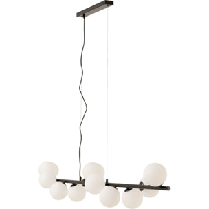 Suspension Scala Balls 150cm noire et blanche Kare Design