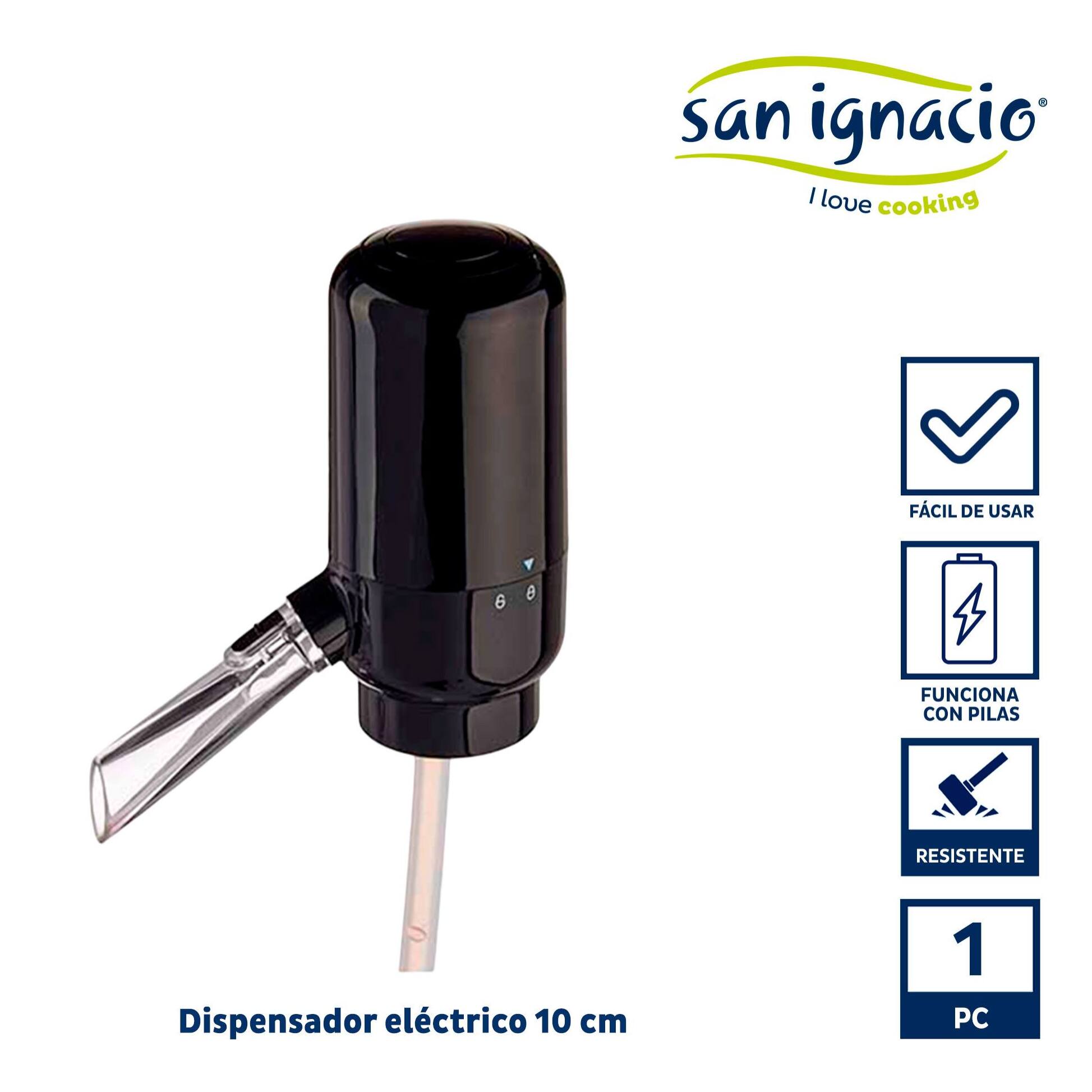 Dispensador vino electrico negro colección kinvara