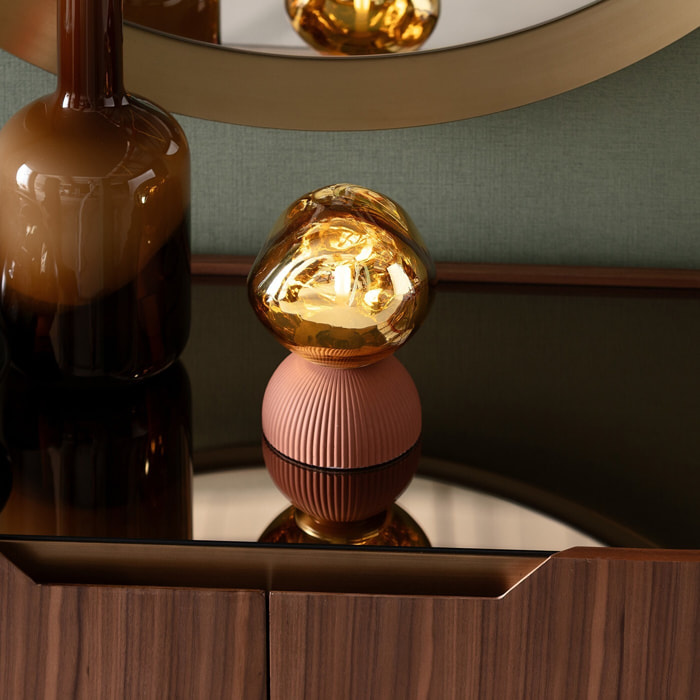 Lampe Magic Ball 21cm dorée Kare Design