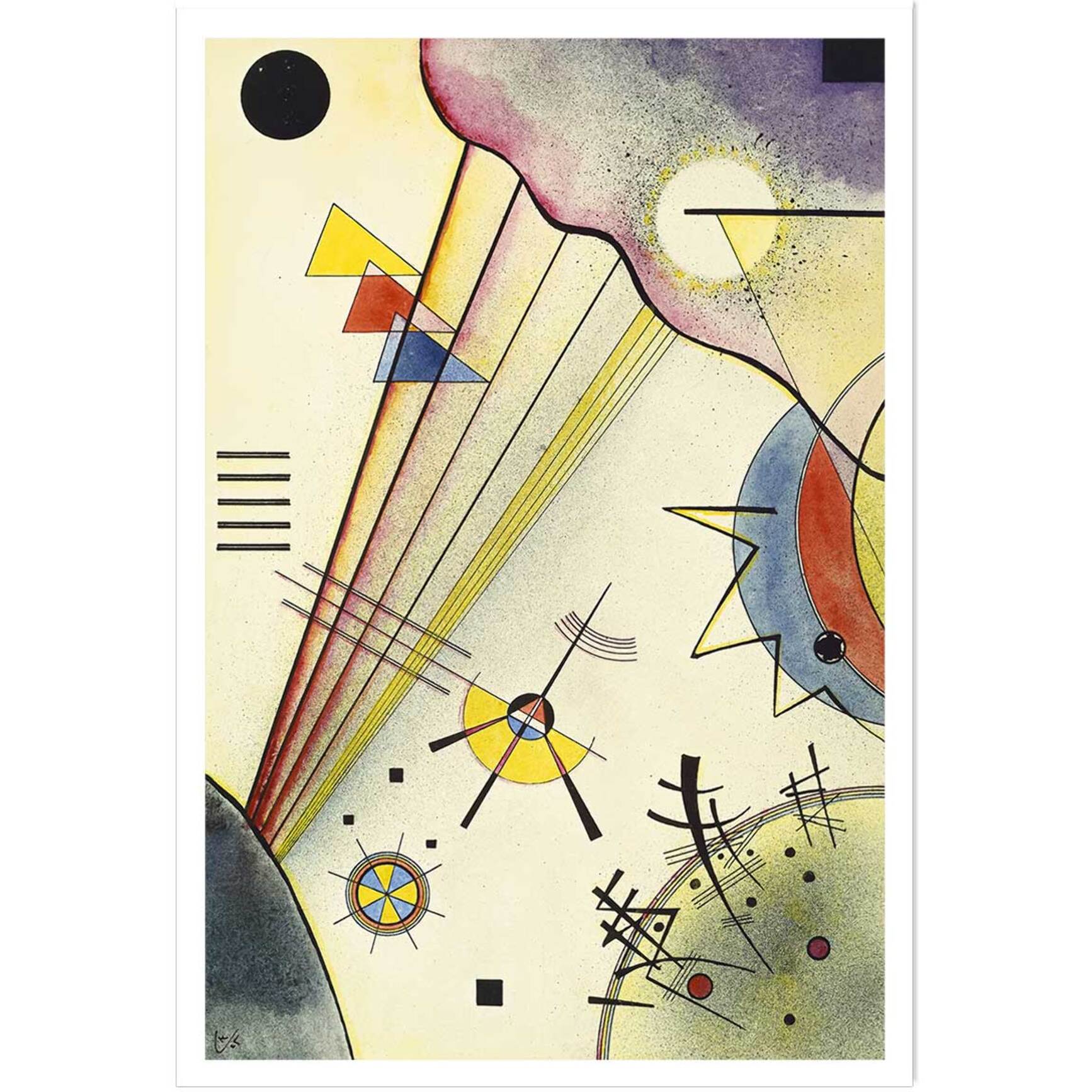 Affiche Clear Connection par Wassily Kandinsky Affiche seule