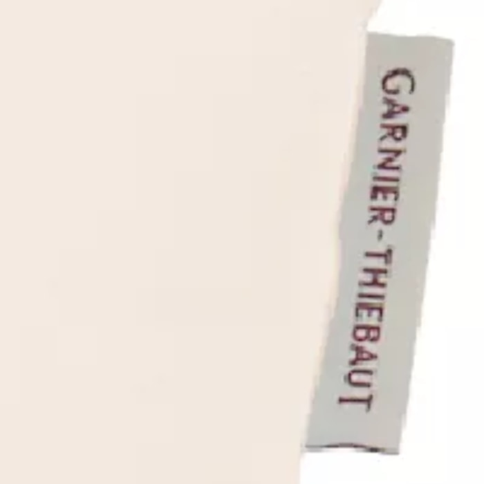Housse de coussin pur coton 210 g/m² uni beige Confettis blanc casse