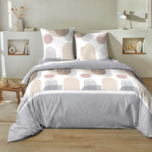 Parure housse de couette 2pcs 100% coton 51 fils_simo