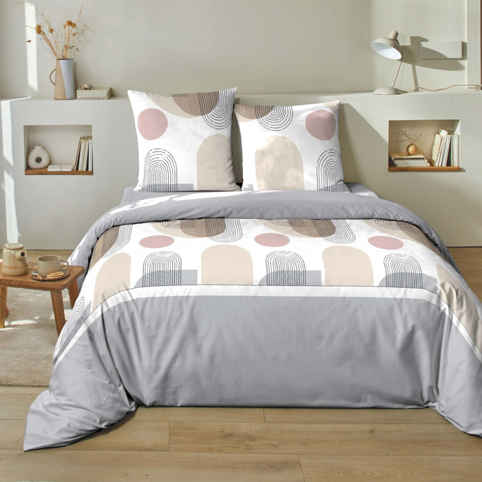 Parure housse de couette 2pcs 100% coton 51 fils_simo