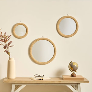 3 miroirs Tilia 23/32/40cm corde
