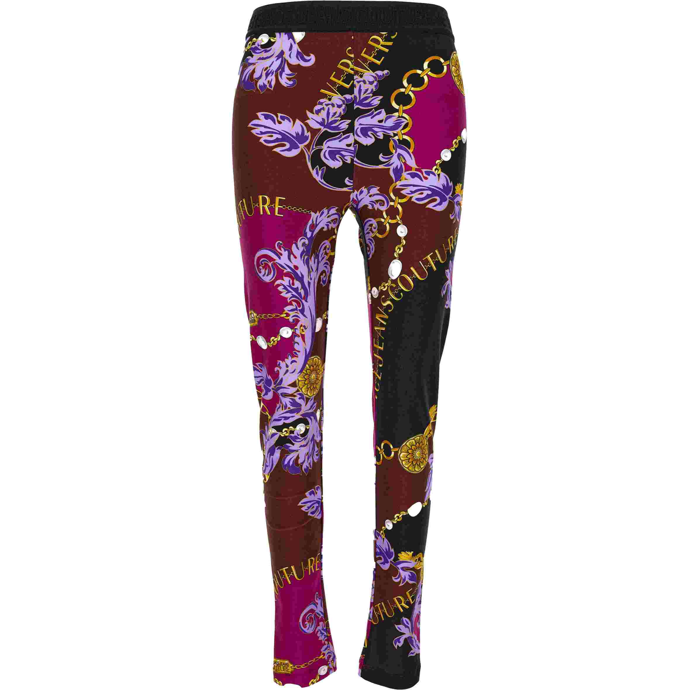Versace Jeans Couture Leggings stampati con logo Versace Jeans Couture
