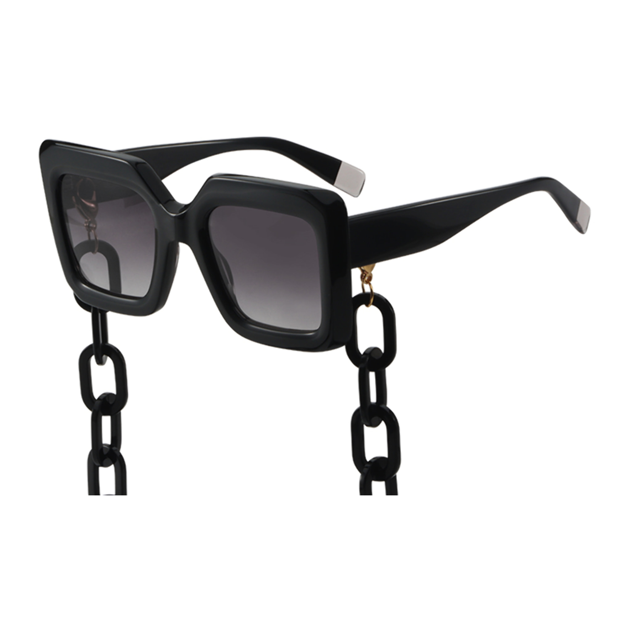 Occhiali da sole OCEAN NEW ERA 5 - montatura nera lucida con lenti grigie sfumate