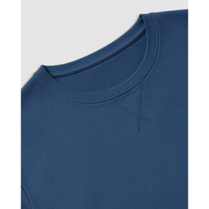 Pigiama lungo da uomo joshua in cotone a quadri blu navy